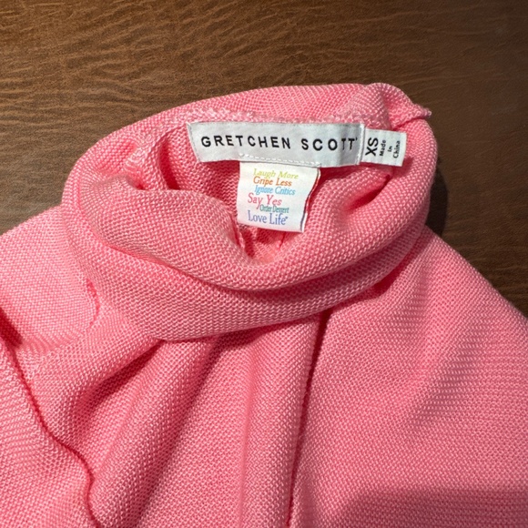 Gretchen Scott Pink Turtle neck sweater - Picture 2 of 4
